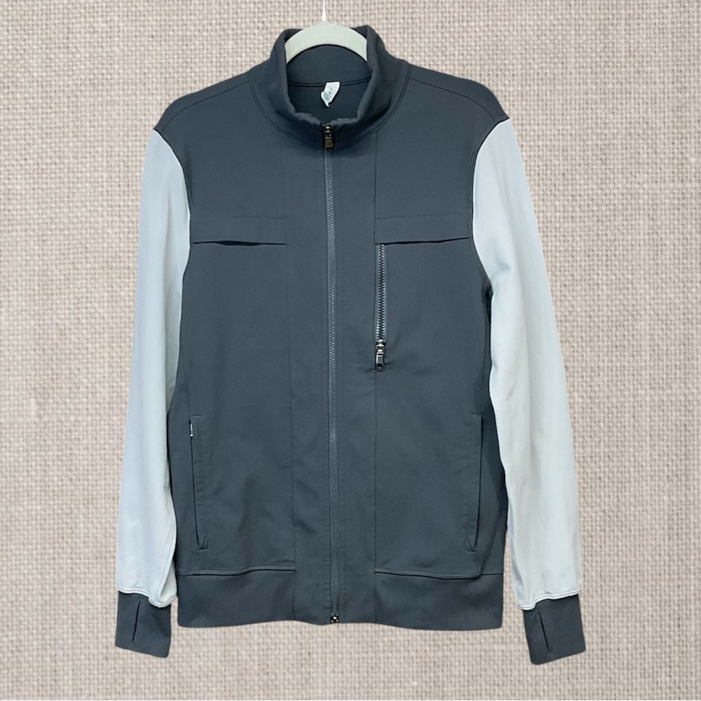 Lululemon Post Gravity Full Zip Jacket Men’s Size Medium Gray - Picture 4 of 10